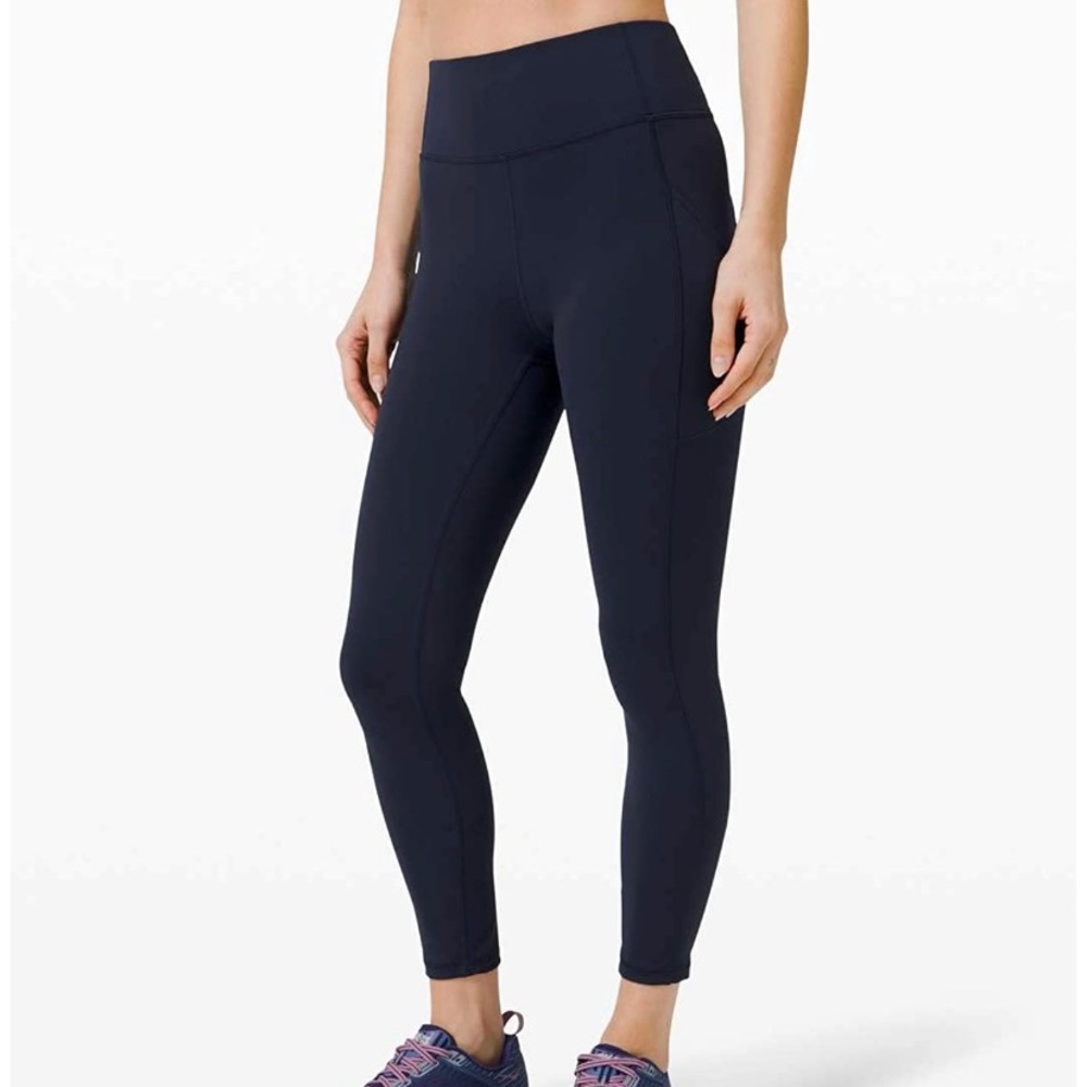 Lululemon Navy Invigorate High-Rise Tight 25"